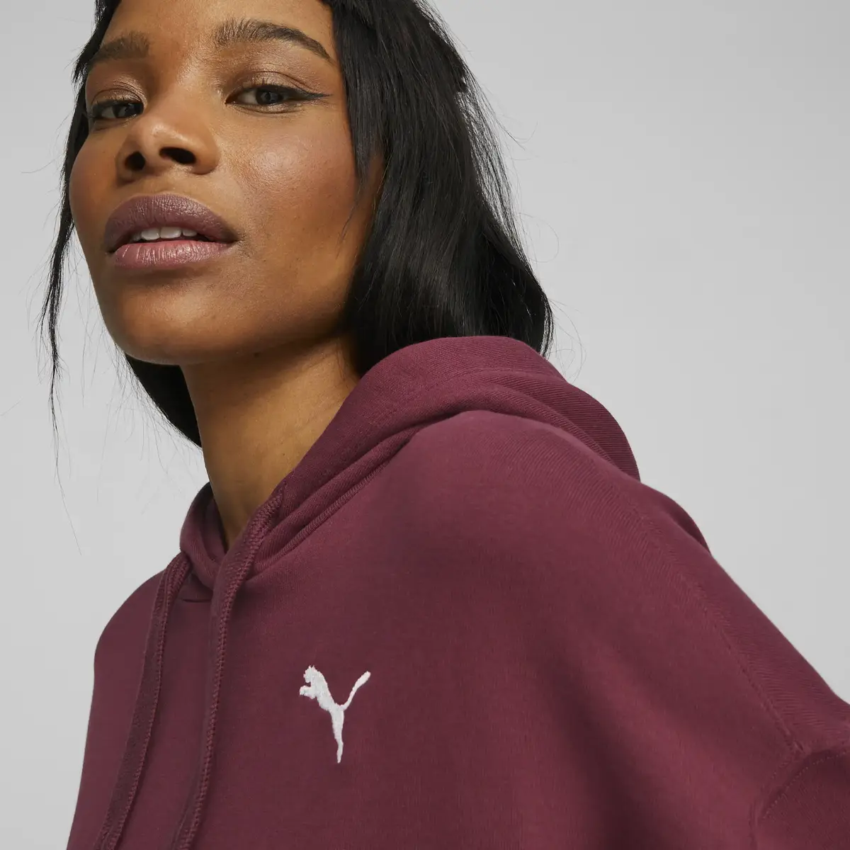 Puma HER Hoodie TR Bordo Kadın Sweatshirt
