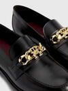 Tommy Hilfiger TH CHAIN LOAFER Kadın Siyah Ayakkabı