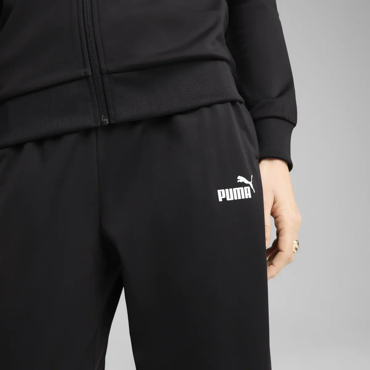 Puma Poly Suit Siyah Kadın Ceket Fermuarlı Üst