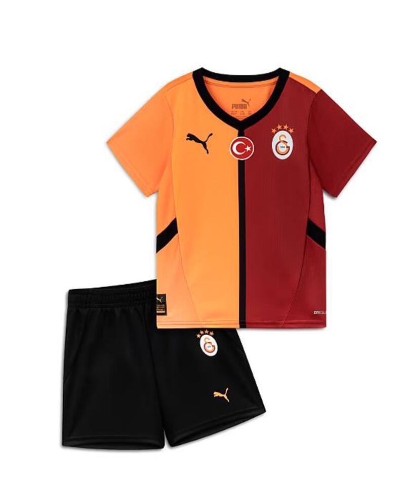 Puma GSK Home Minikit w/o S w/o S Galatasaray 2024/25 Kırmızı Çocuk Forma Takımı