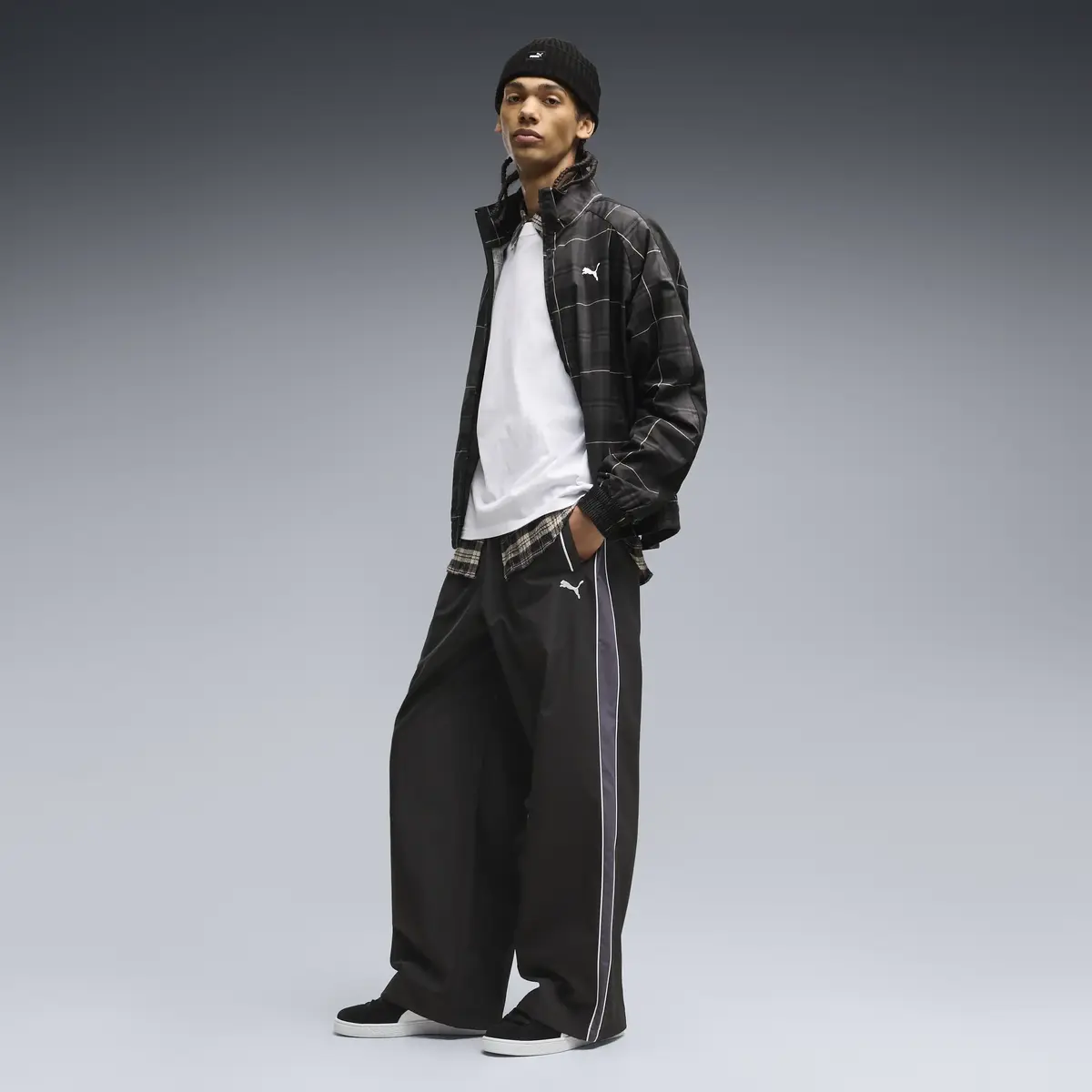 PUMA T7 Oversized Track Pant Siyah Erkek Eşofman Altı