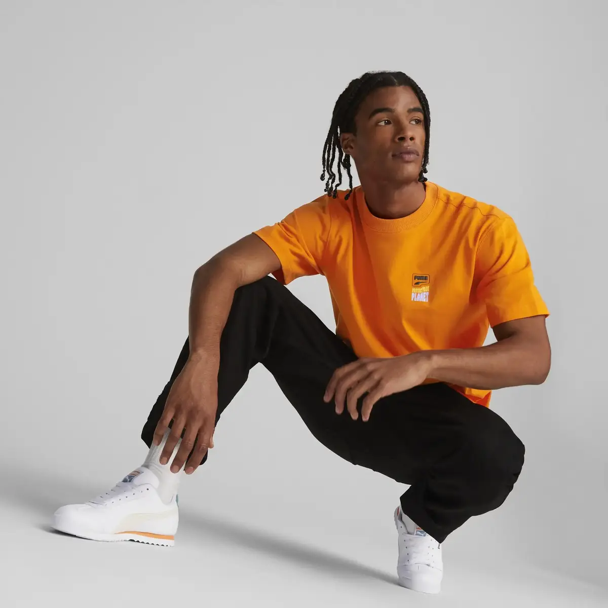 Puma Downtown Graphic Tee Turuncu Erkek T-shirt