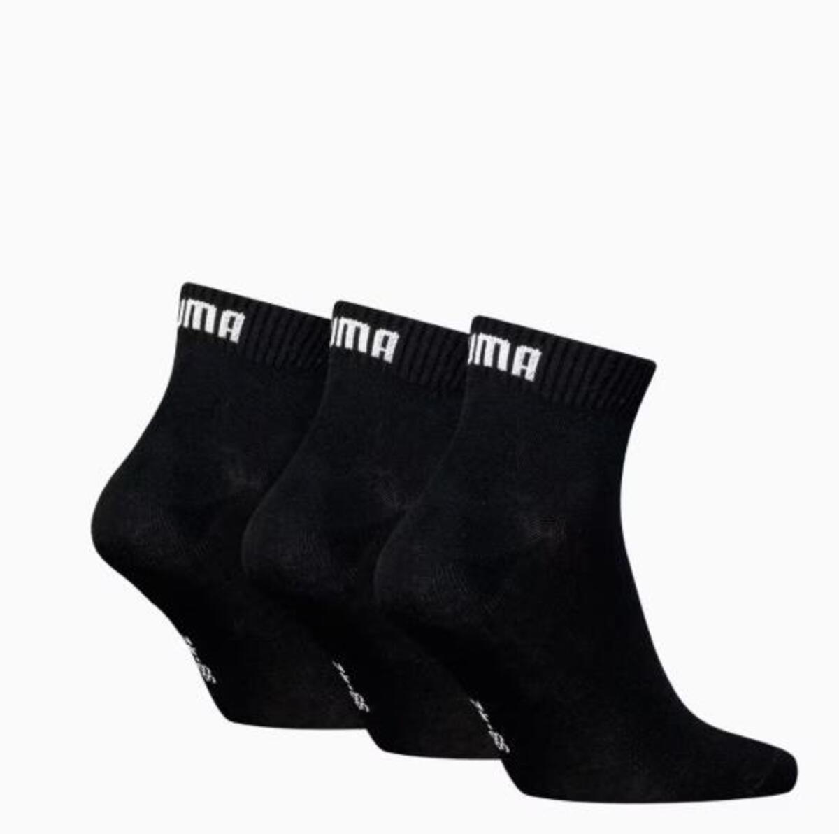 PUMA UNISEX QUARTER PLAIN 3P Siyah Unisex Çorap
