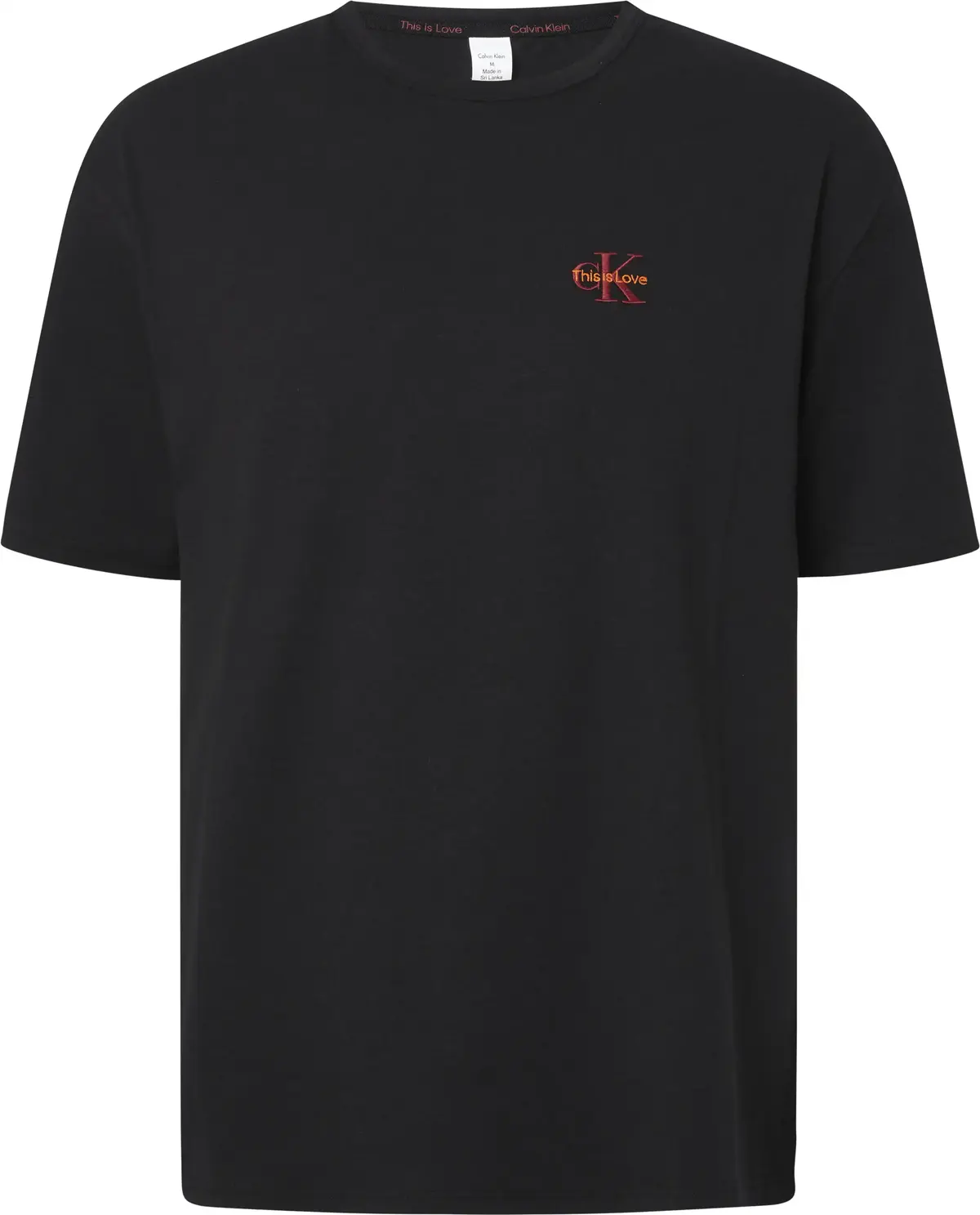 Calvin Klein S/S CREW NECK Erkek Siyah T-Shirt