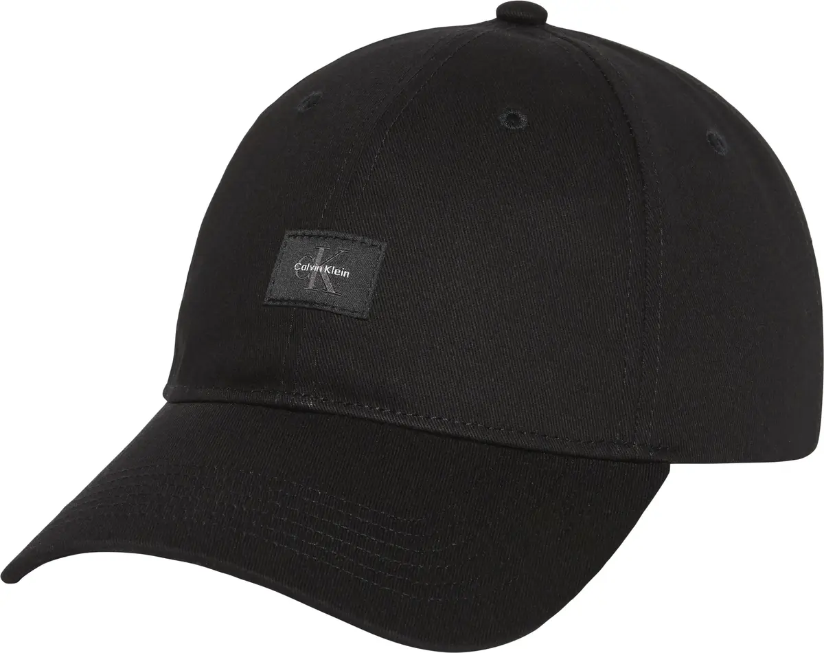 Calvin Klein MONOLOGO WOVEN PATCH BB CAP Erkek Siyah Şapka