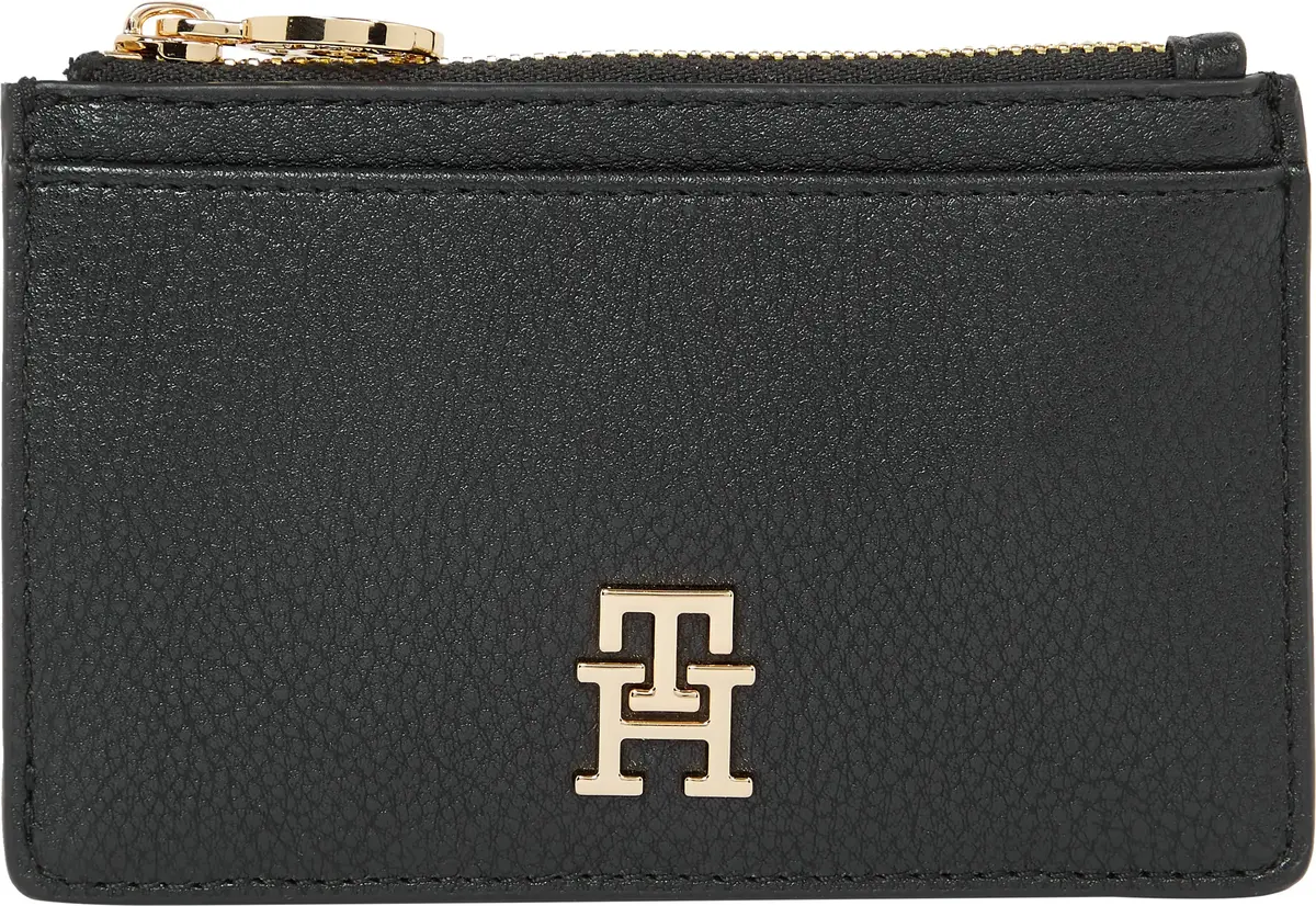 Tommy Hilfiger TH DISTINCT LONG CC Kadın Siyah Cüzdan