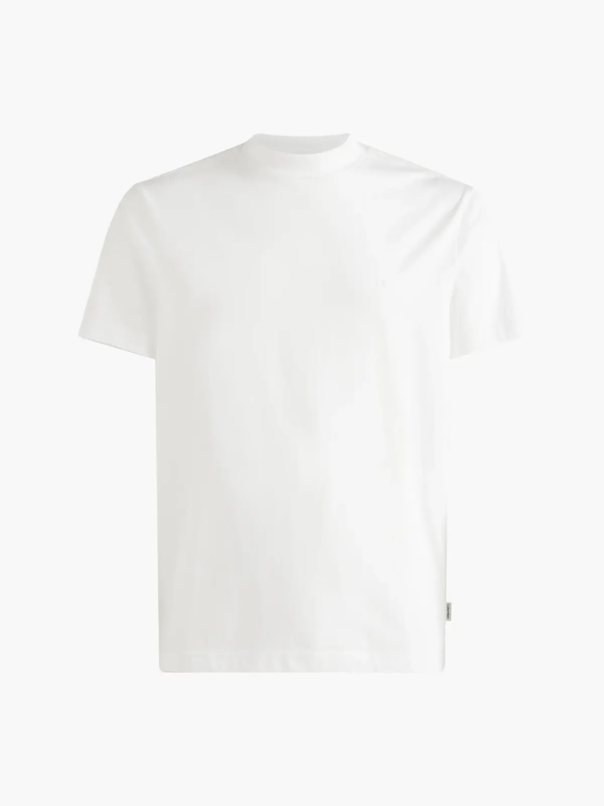 Calvin Klein SMOOTH COTTON MOCK T Erkek Beyaz T-Shirt