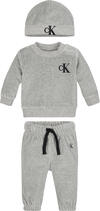 Calvin Klein VELVET HWK BEANIE GI Bebek Gri Eşofman Takımı