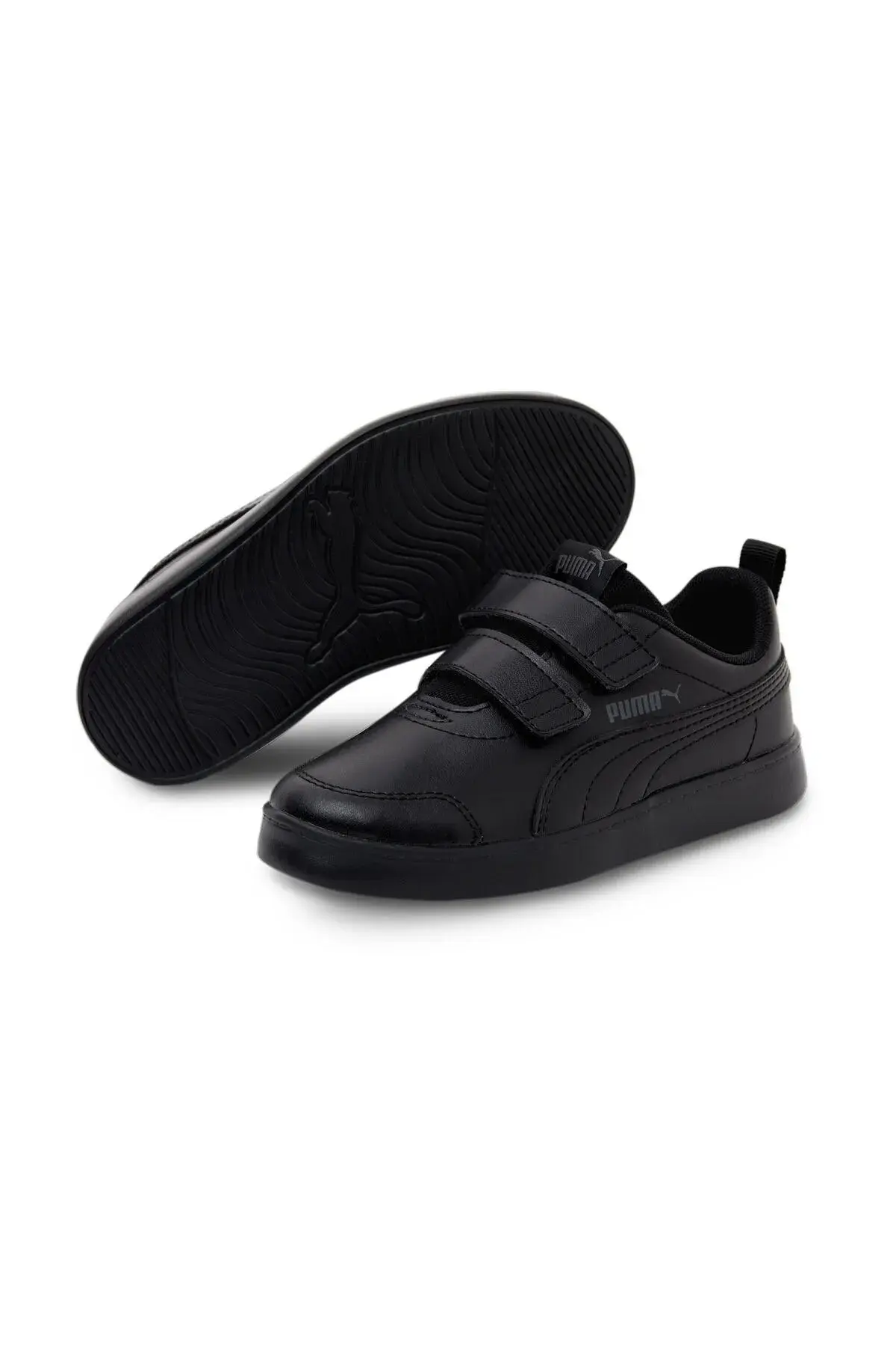 Puma Courtflex V2 V Ps Siyah Çocuk Çocuk Günlük Spor Ayakkabı