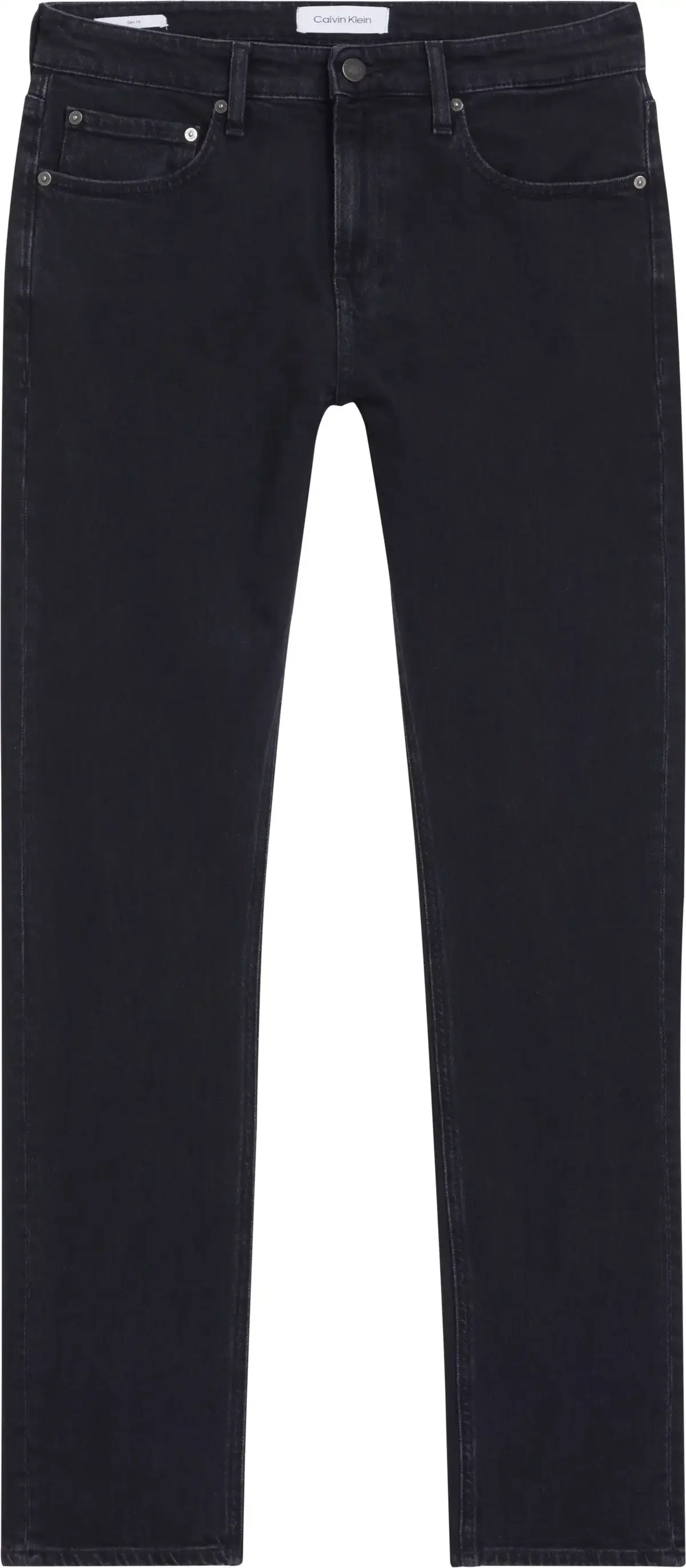 Calvin Klein SLIM FIT WASHED BLAC, 1BY Siyah Erkek Jean Pantolon