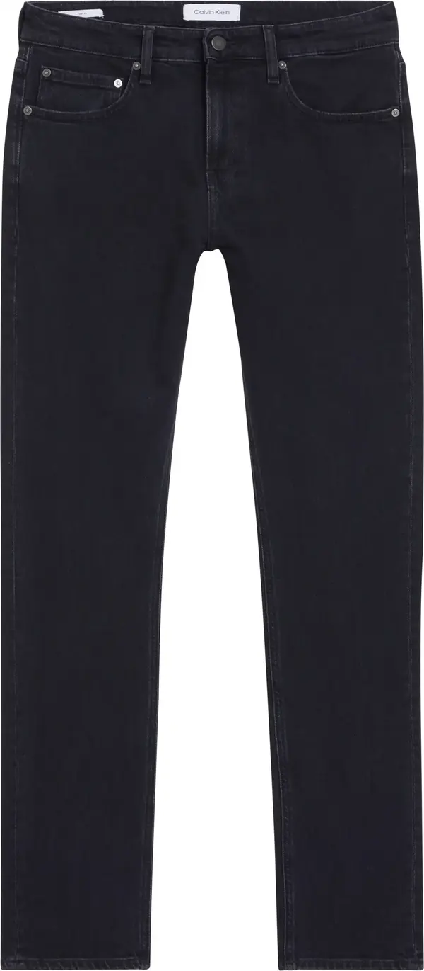 Calvin Klein SLIM FIT WASHED BLAC, 1BY Siyah Erkek Jean Pantolon
