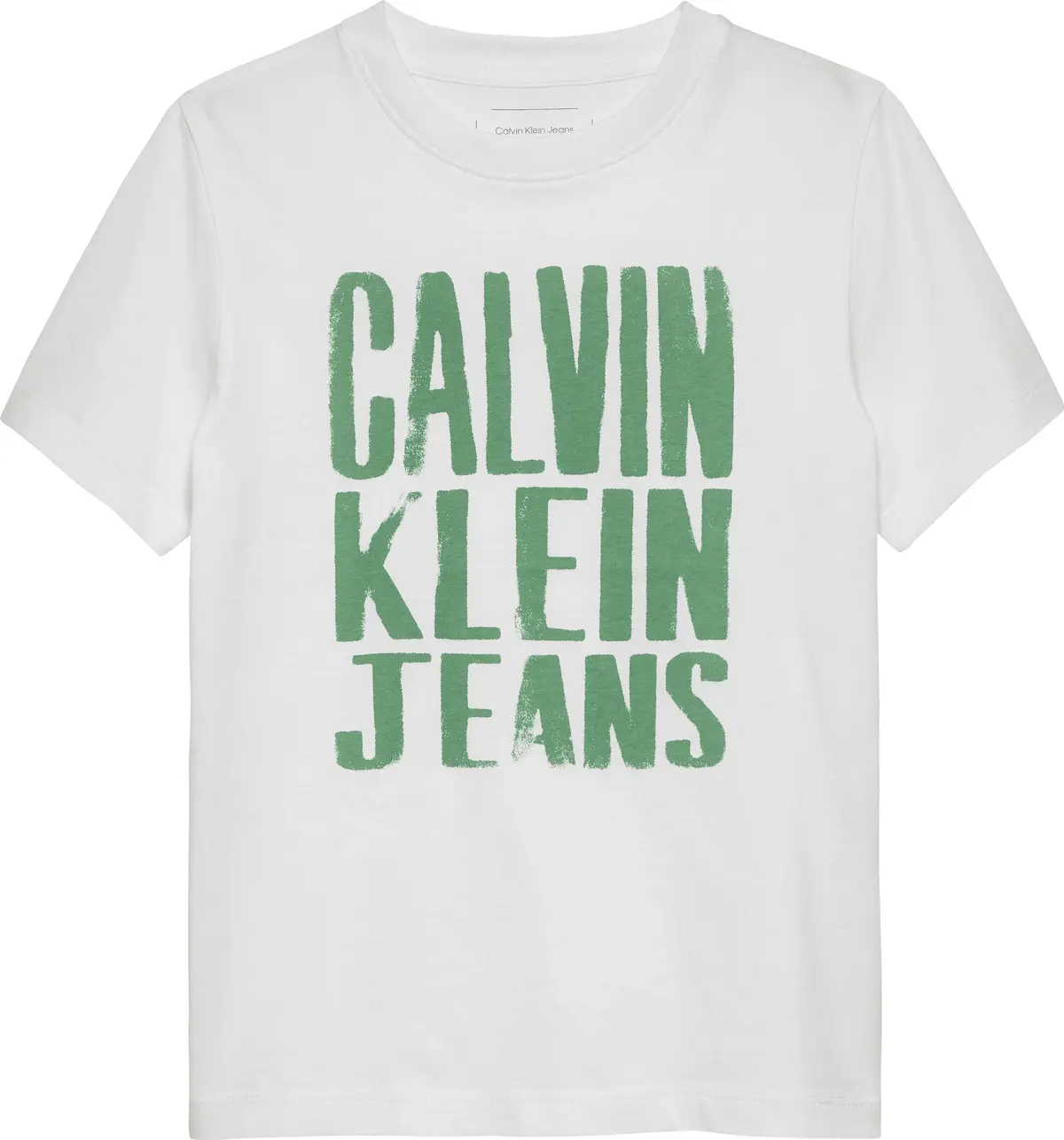 Calvin Klein SLOGAN GRAPHIC T-SHI, YAF Beyaz Erkek T-Shirt & Polo