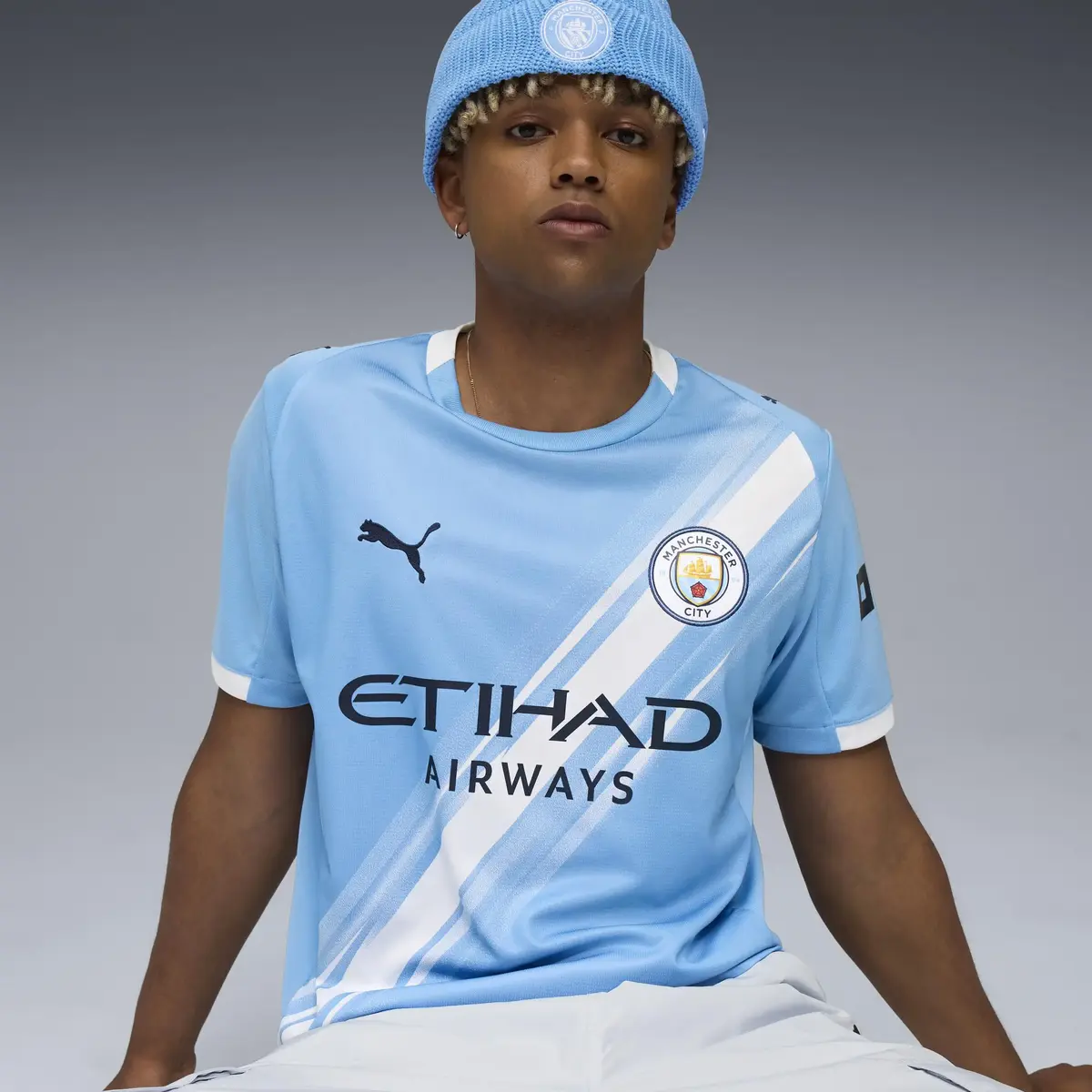 Puma MCFC Home Jersey Replica Mavi Erkek Forma