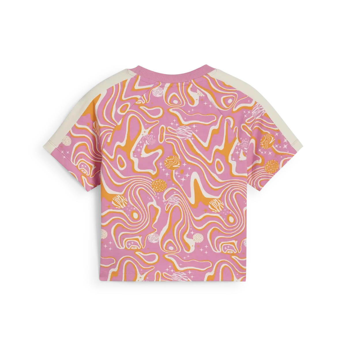 Puma AOP Baby Tee Pembe Kadın T-Shirt & Polo