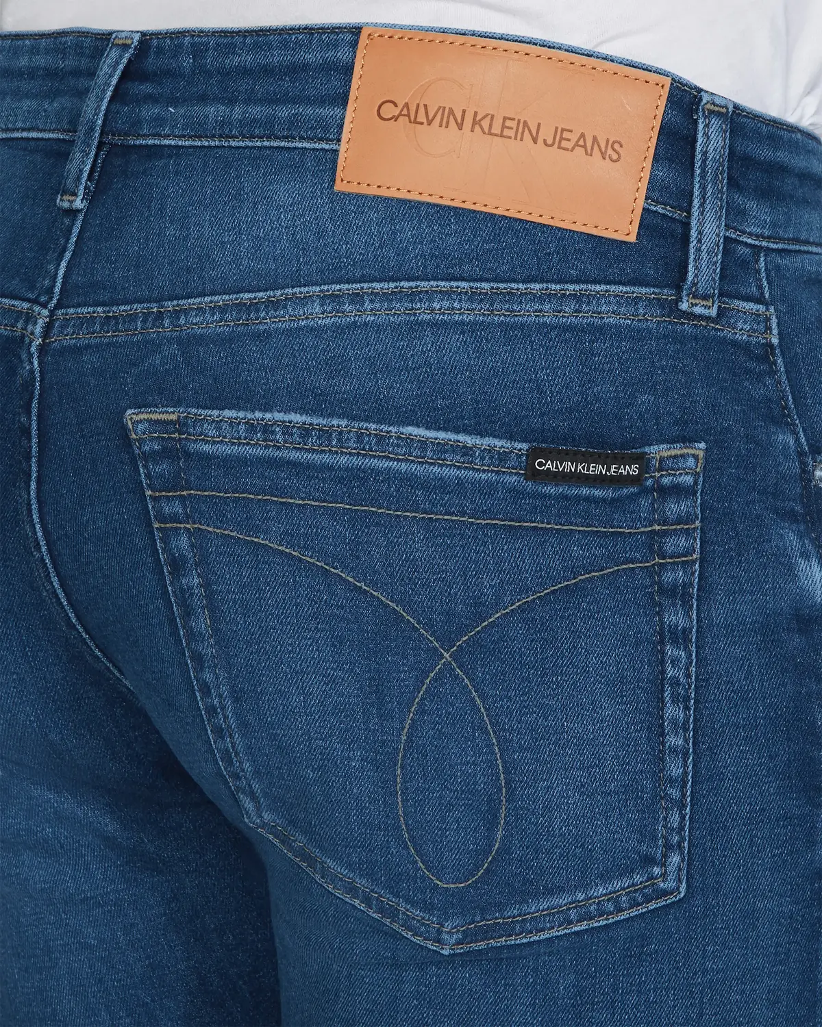 Calvin Klein CKJ 026 SLIM Erkek Mavi Kot Pantolon
