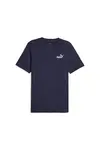 Puma ESS ELEVATED Embroidered Tee Lacivert Erkek T-Shirt