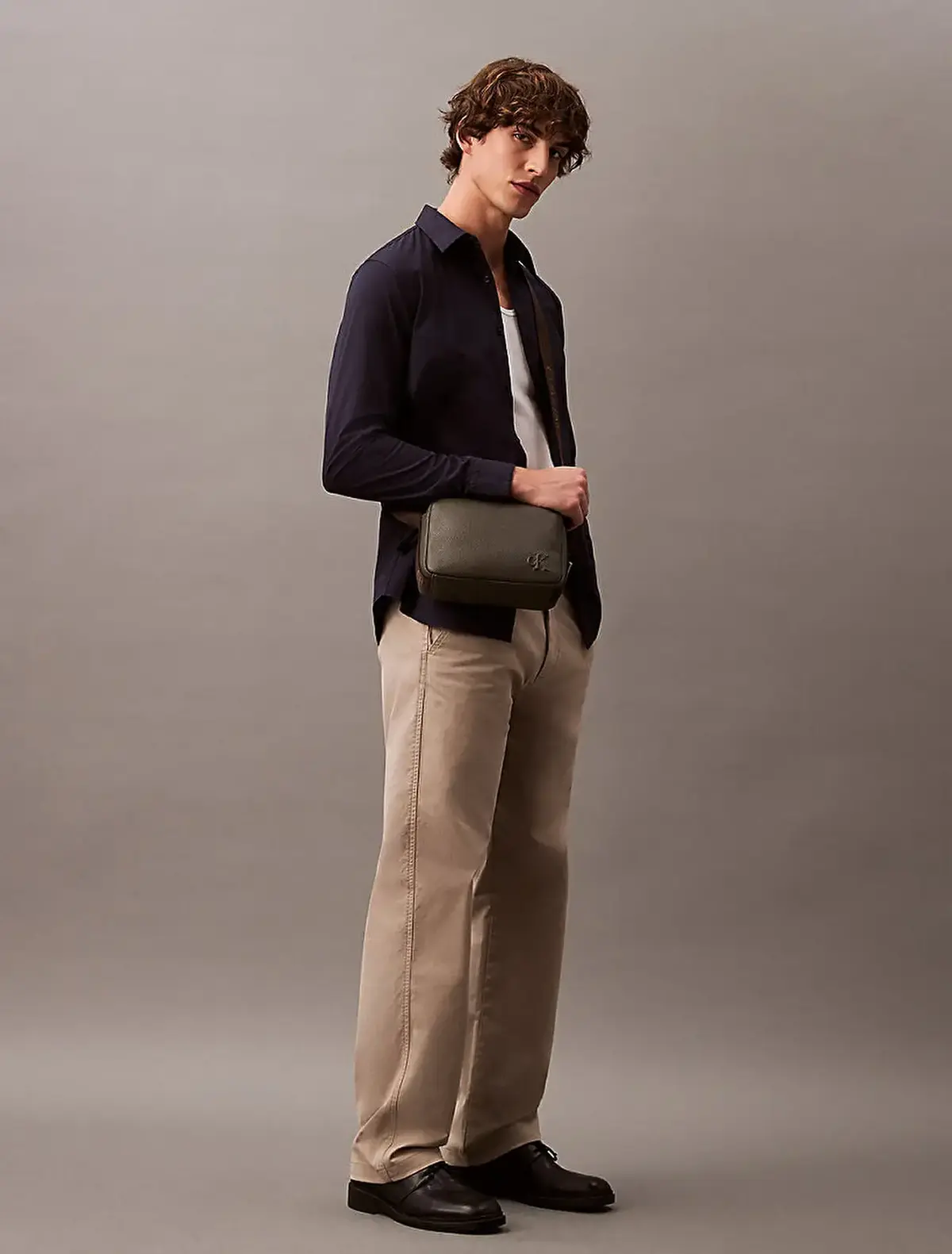 Calvin Klein LS SOLID STRETCH SLIM SHIRT Antrasit Erkek Gömlek Calvin Klein LS SOLID STRETCH SLIM SHIRT Antrasit Erkek Gömlek