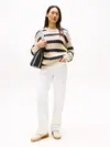 Tommy Hilfiger DNM WHITE RELAXED ST, YBR Beyaz Kadın Kot Pantolon