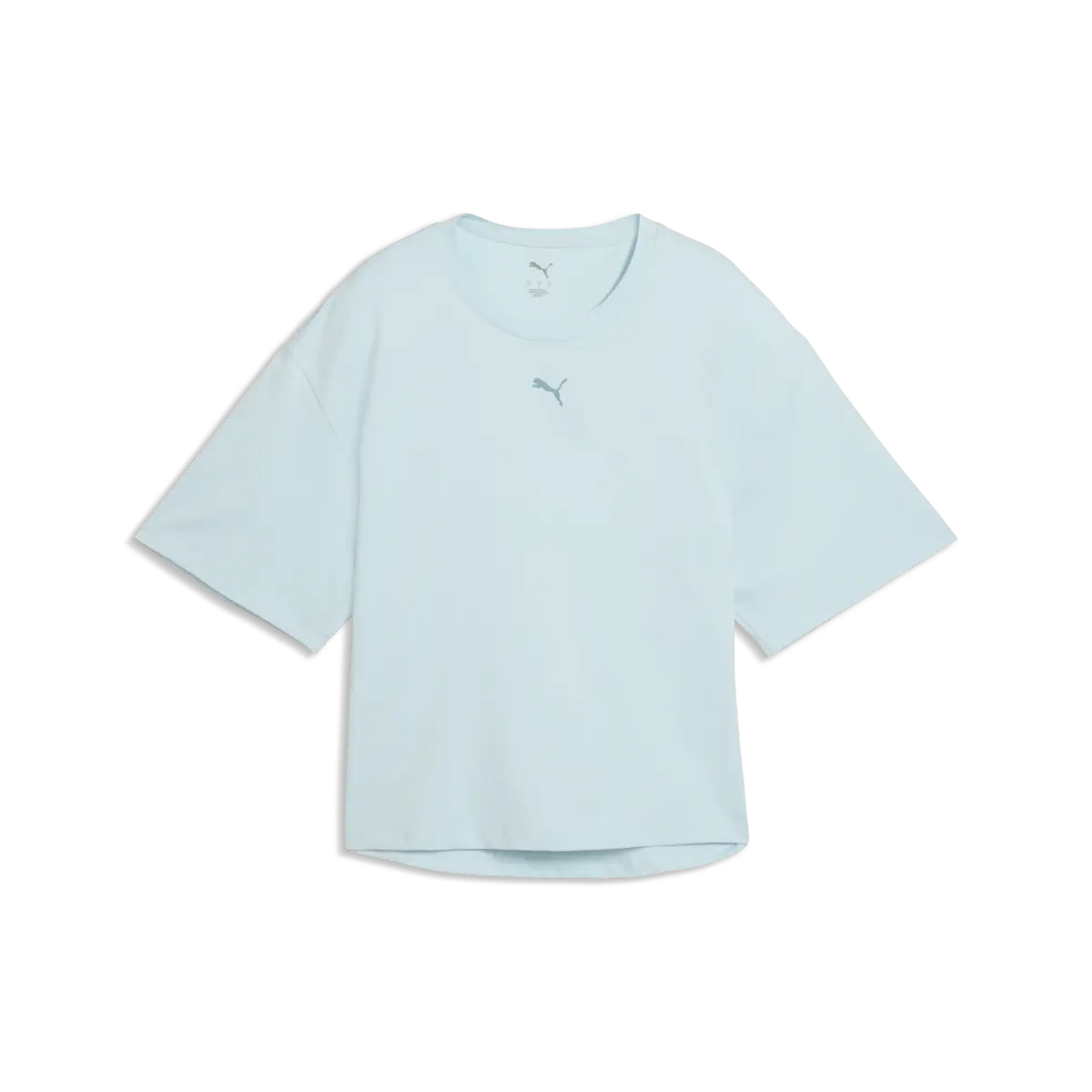 PUMA W CLOUDSPUN RELAXED TEE Fresh Water Mavi Kadın T-Shirt