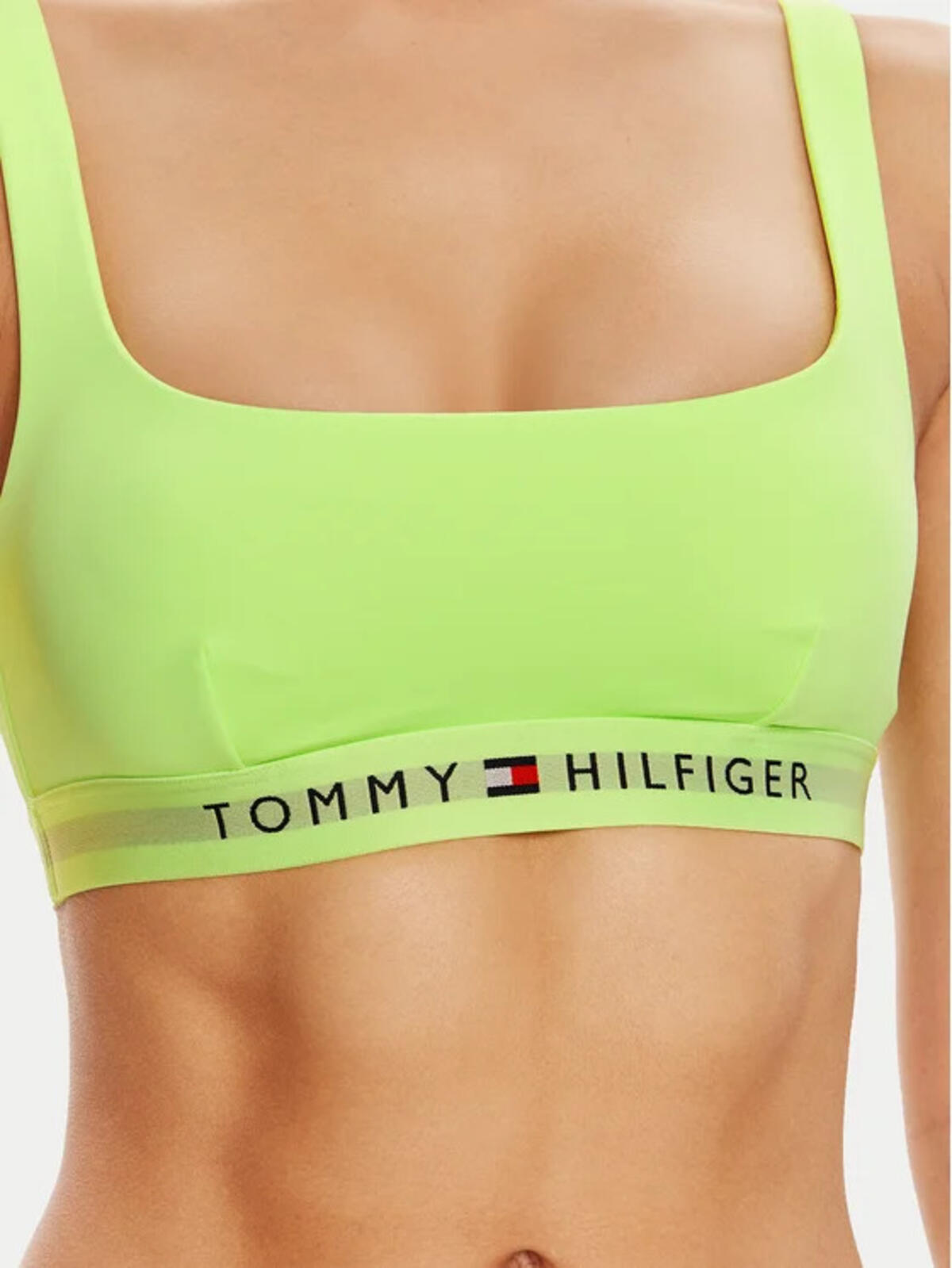 Tommy Hilfiger BRALETTE (EXT SIZES, LT3 Yeşil Kadın Bikini Üstü