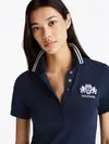 Tommy Hilfiger VARSITY GRAPHIC POLO, C1G Lacivert Kadın Elbise-Etek