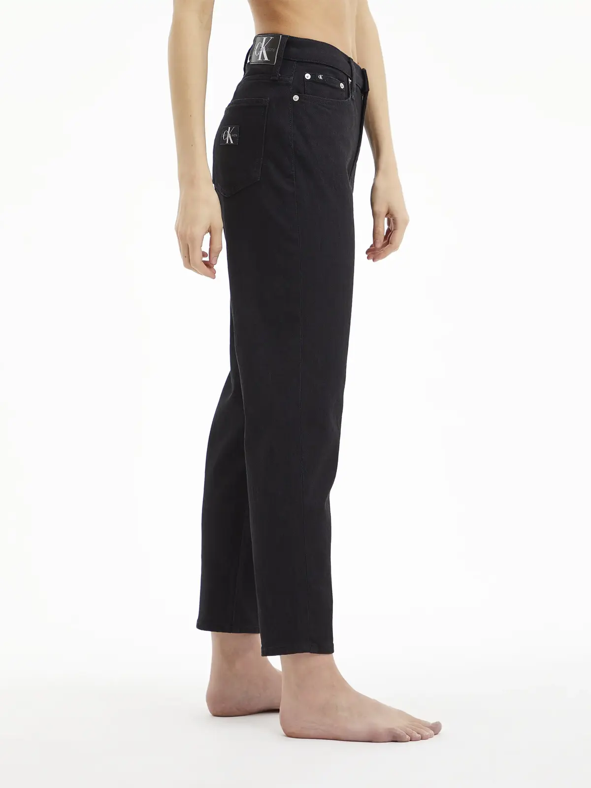 Calvin Klein MOM JEAN Kadın Siyah Kot Pantolon