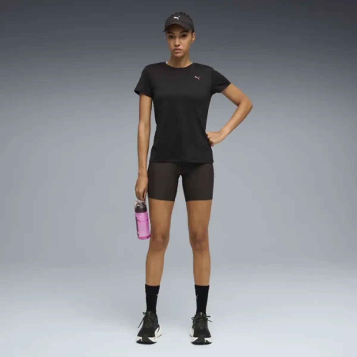 Puma W DREAMRUN 7" Short Tight Siyah Kadın Şort