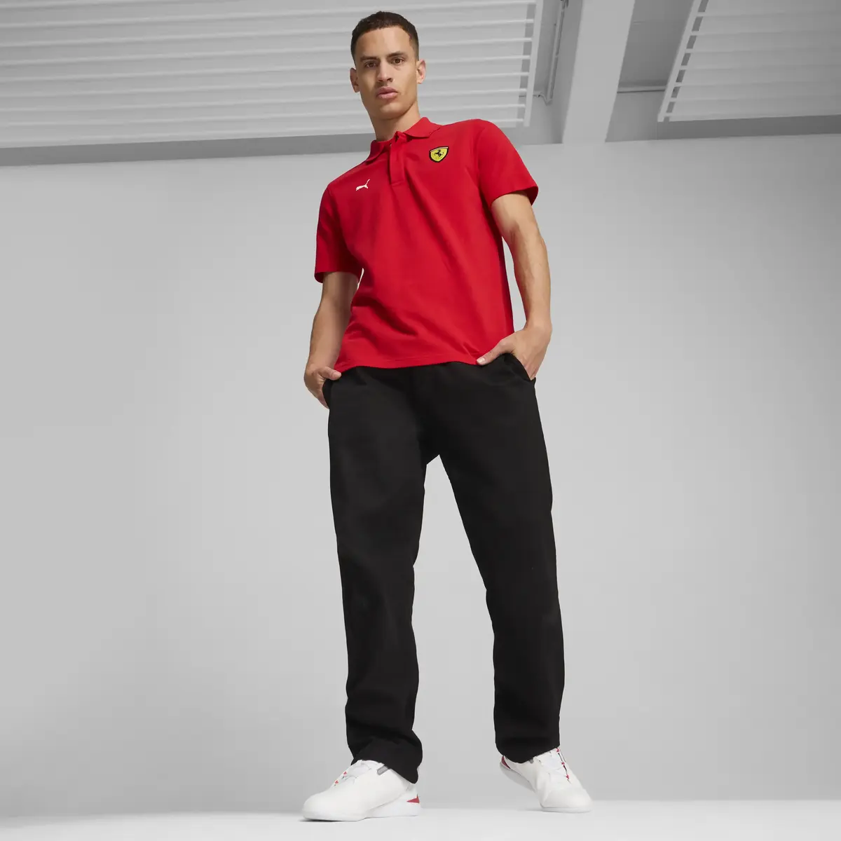 Puma Ferrari Race Graphic Polo Kırmızı Erkek T-shirt