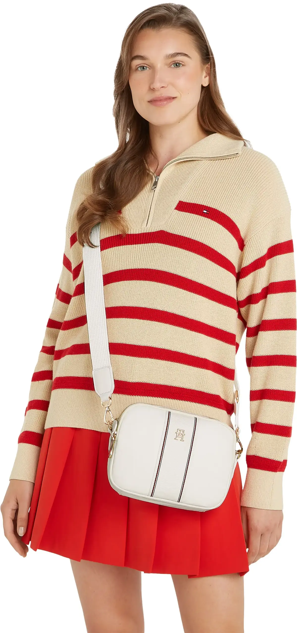 Tommy Hilfiger POPPY CAMERA BAG COR, YBL Beyaz Kadın Çanta