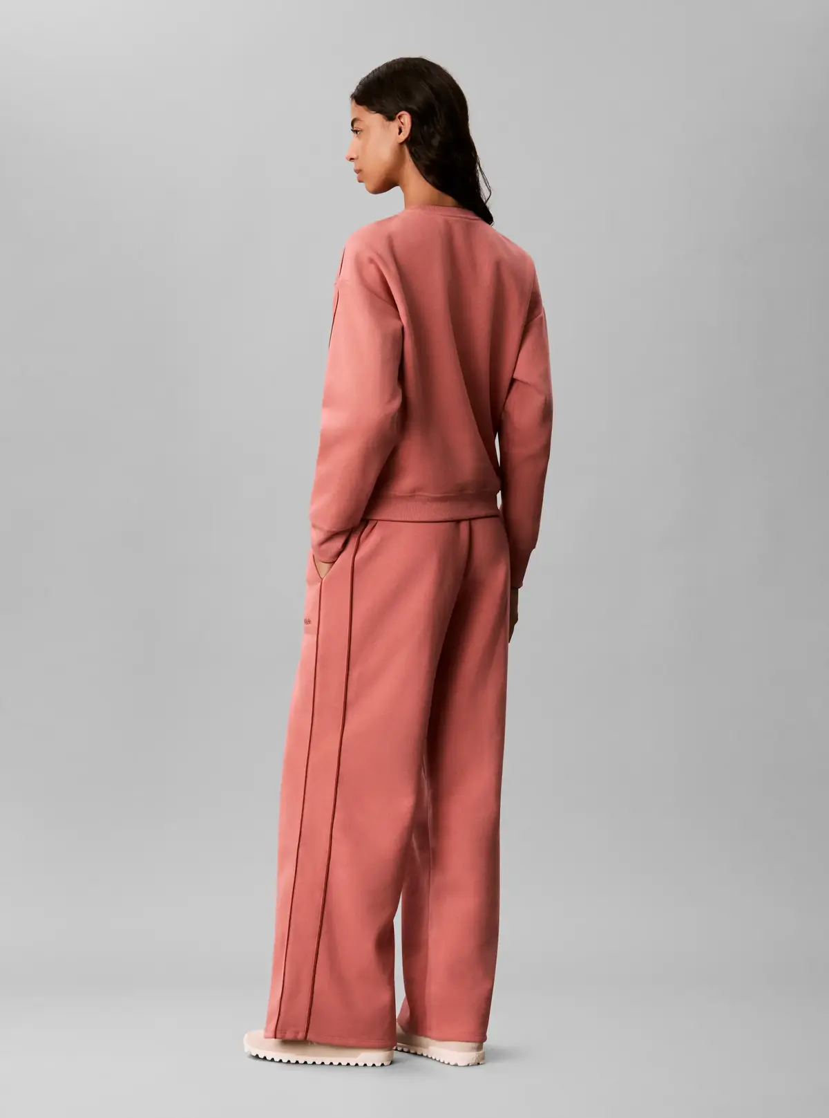Calvin Klein BRUSHED FRENCH TERRY, F11 Pembe Kadın Eşofman Altı