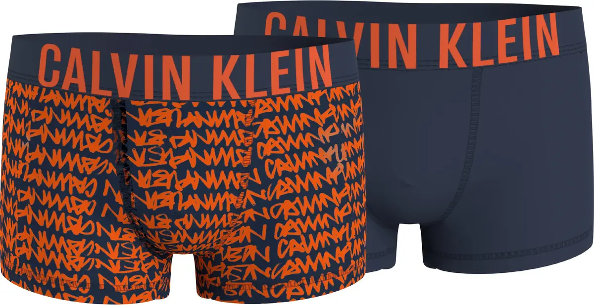 Calvin Klein 2PK TRUNK Erkek Turuncu Boxer Set