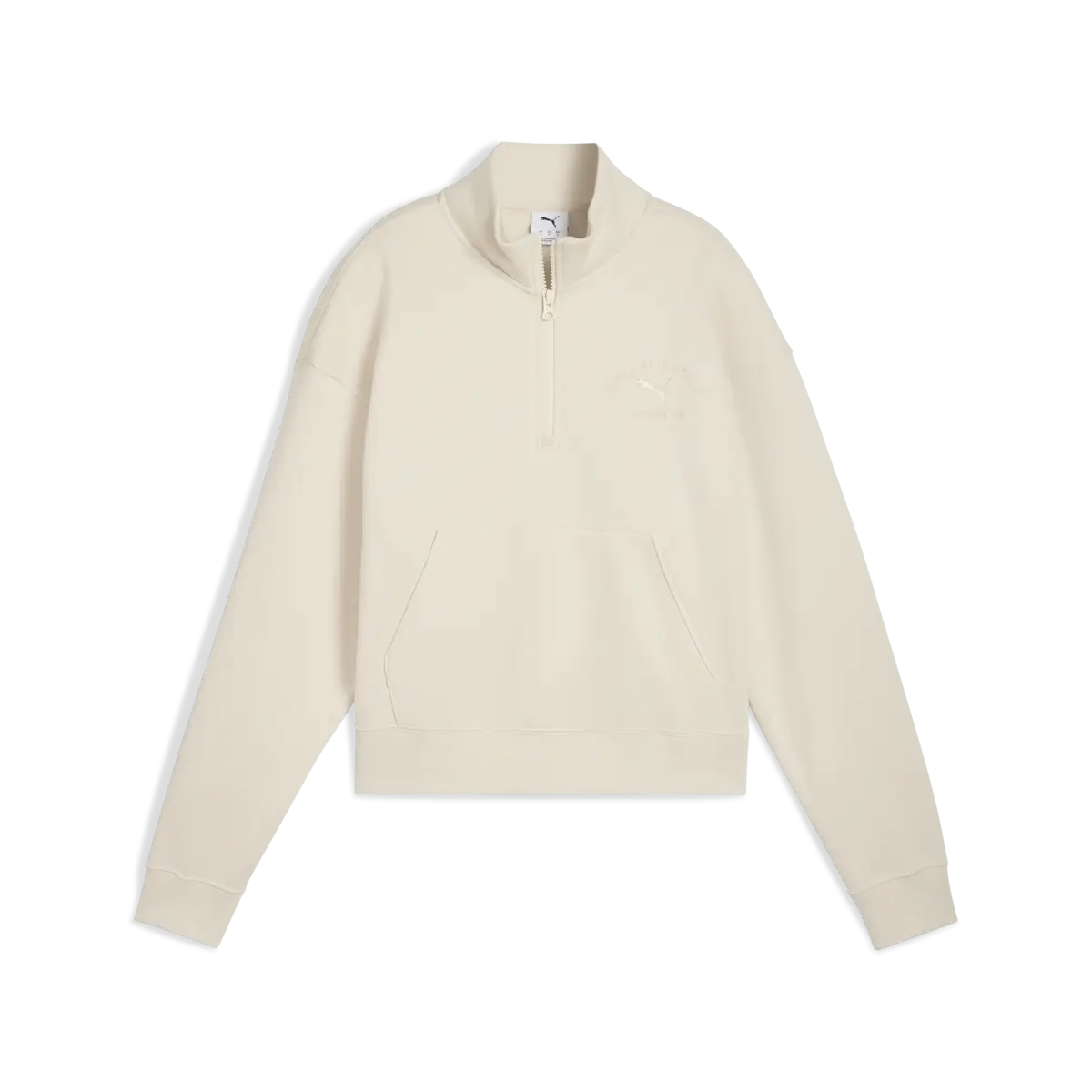 Puma CLASS Half-Zip Crew Krem Kadın Sweatshirt