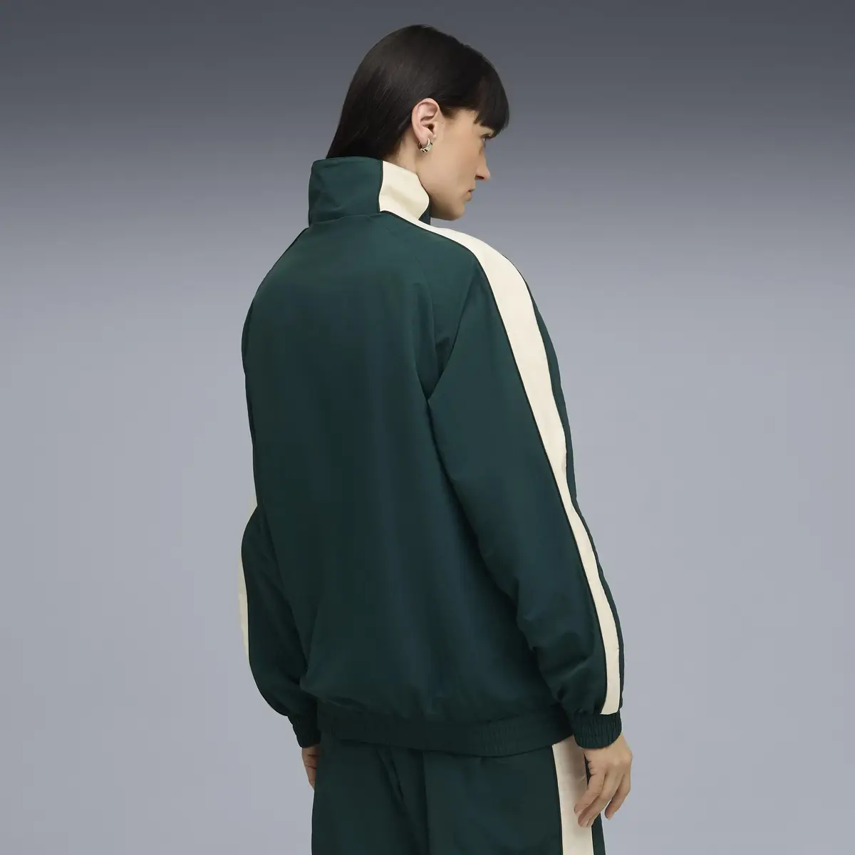 Puma T7 Oversized Track Jacket Yeşil Erkek Fermuarlı Ceket