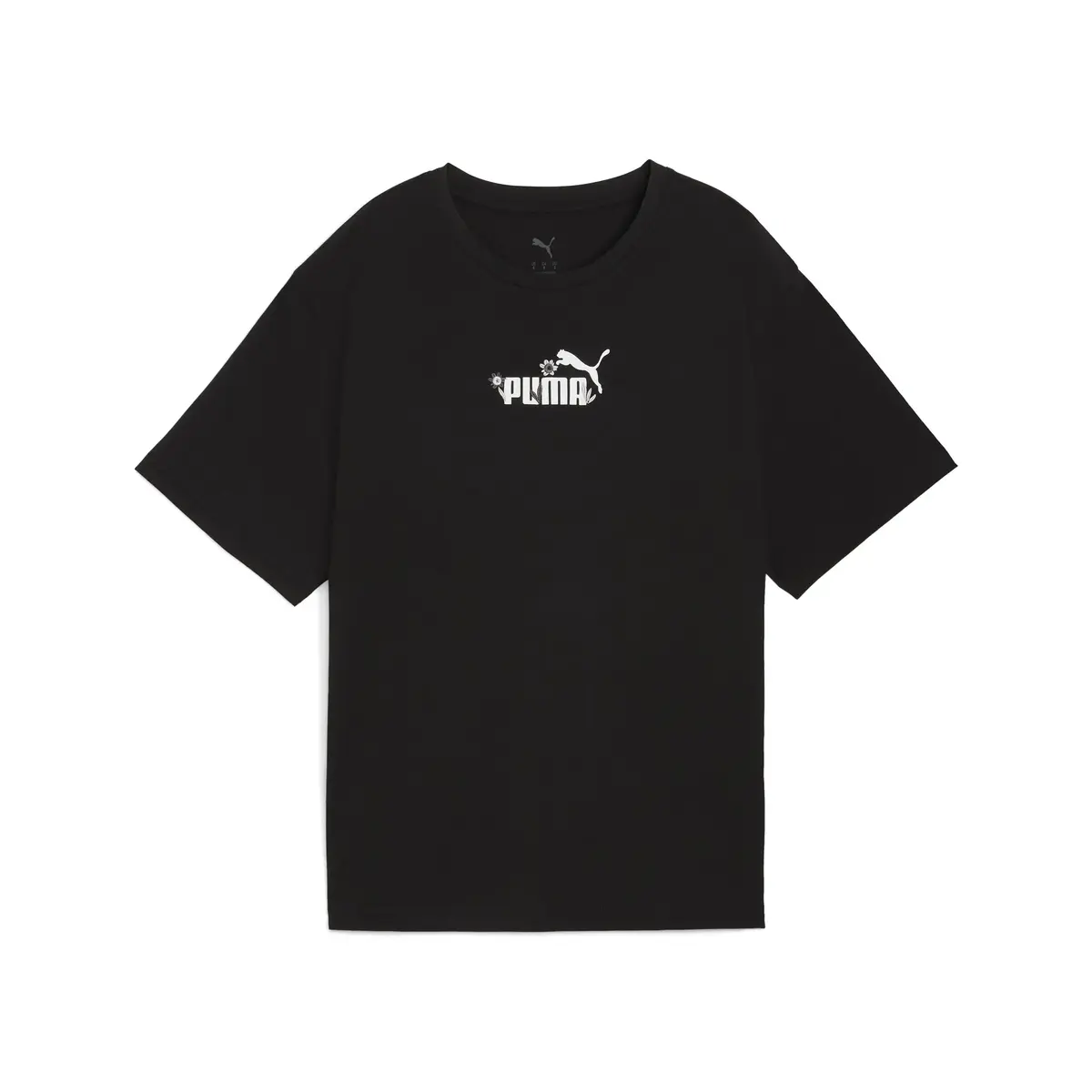 Puma ESS NATURE 2.0 Relaxed Tee Siyah Kadın T-Shirt