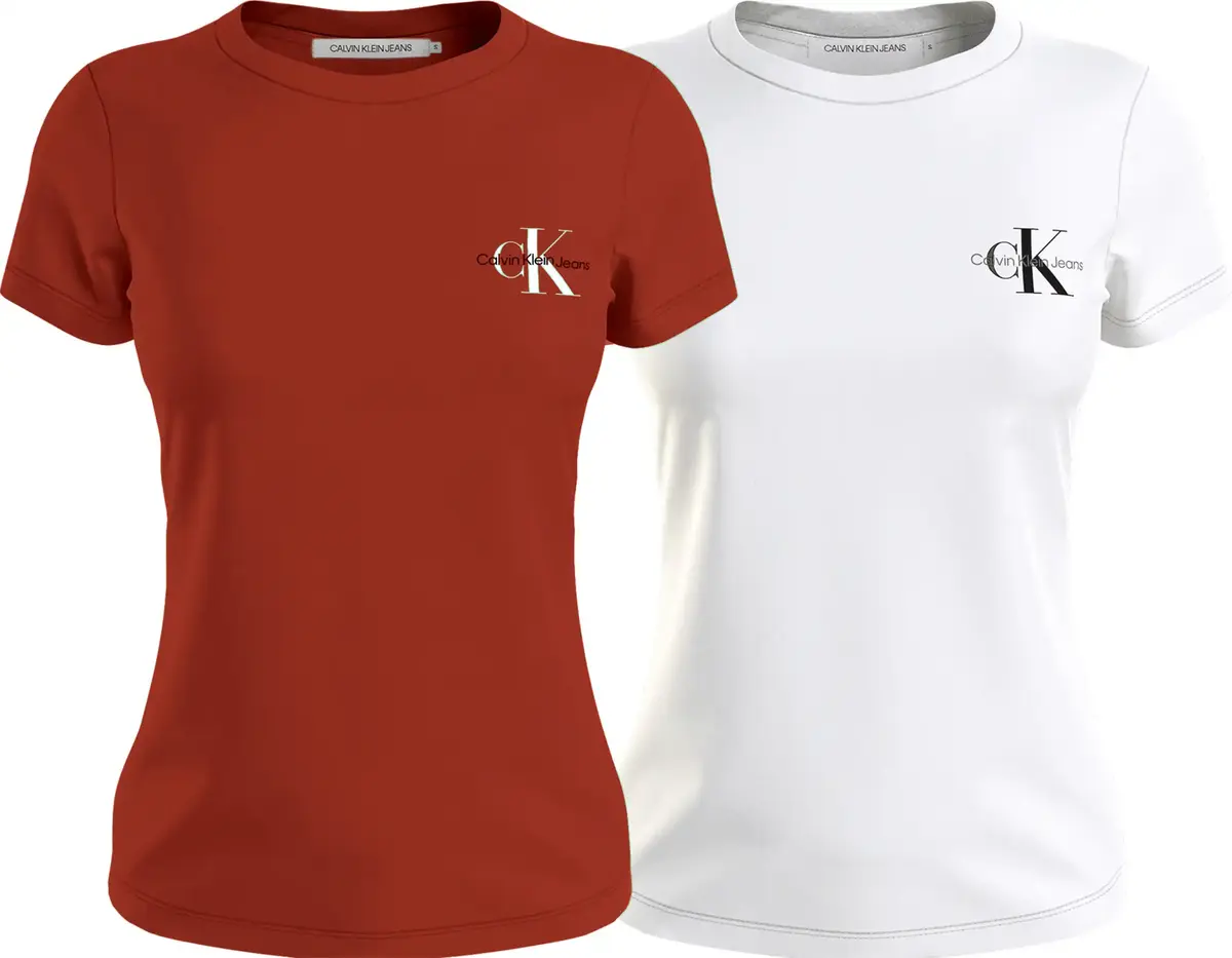 Calvin Klein Beyaz Kadın T-Shirt & Polo