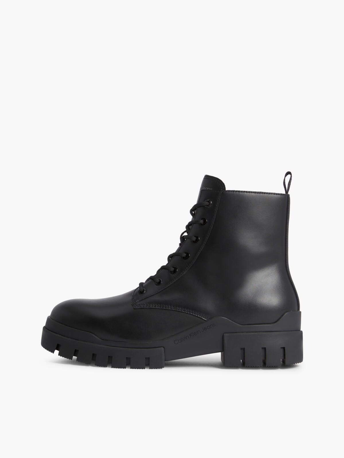 Calvin Klein TRANSP COMBAT MID LA Erkek Siyah Bot