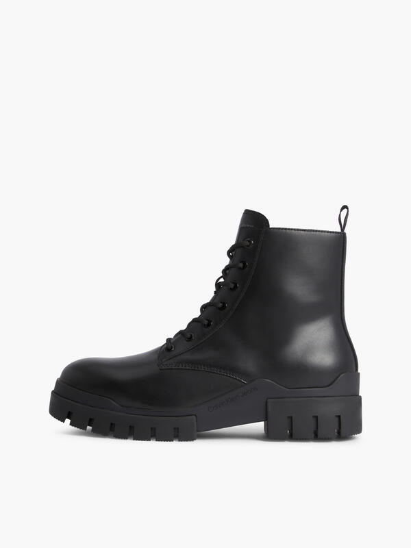 Calvin Klein TRANSP COMBAT MID LA Erkek Siyah Bot
