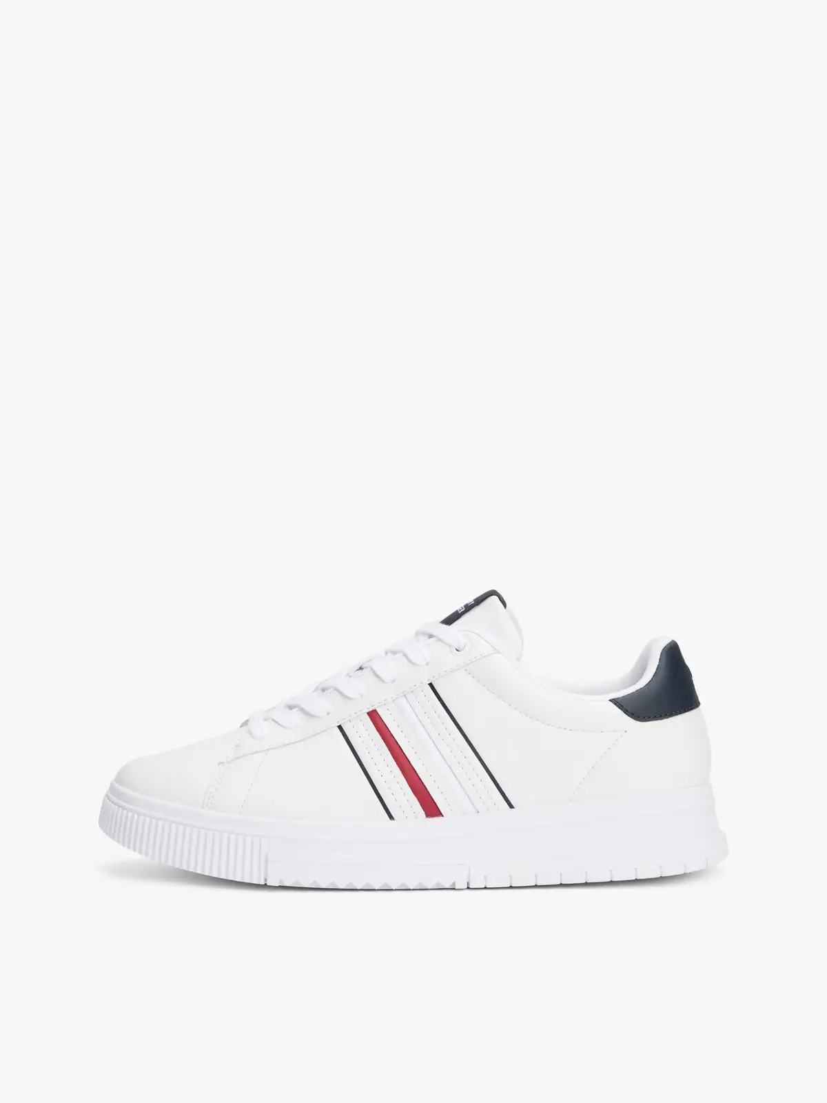 Tommy Hilfiger MODERN CUPSOLE STRIP, YBS Beyaz Erkek Spor Ayakkabı & Sneaker
