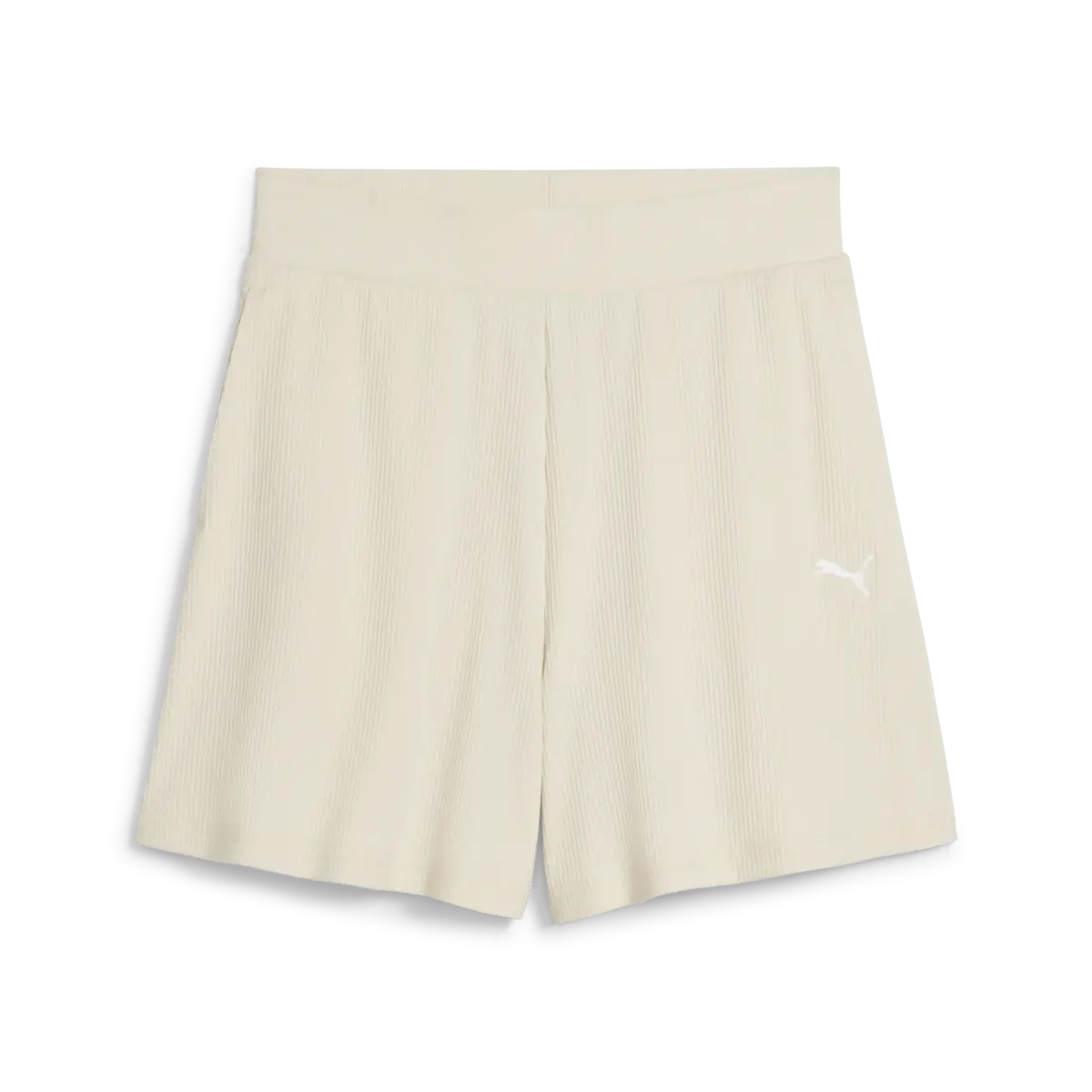 Puma ESS ELEVATED Shorts Bej Kadın Yüksek Bel Şort