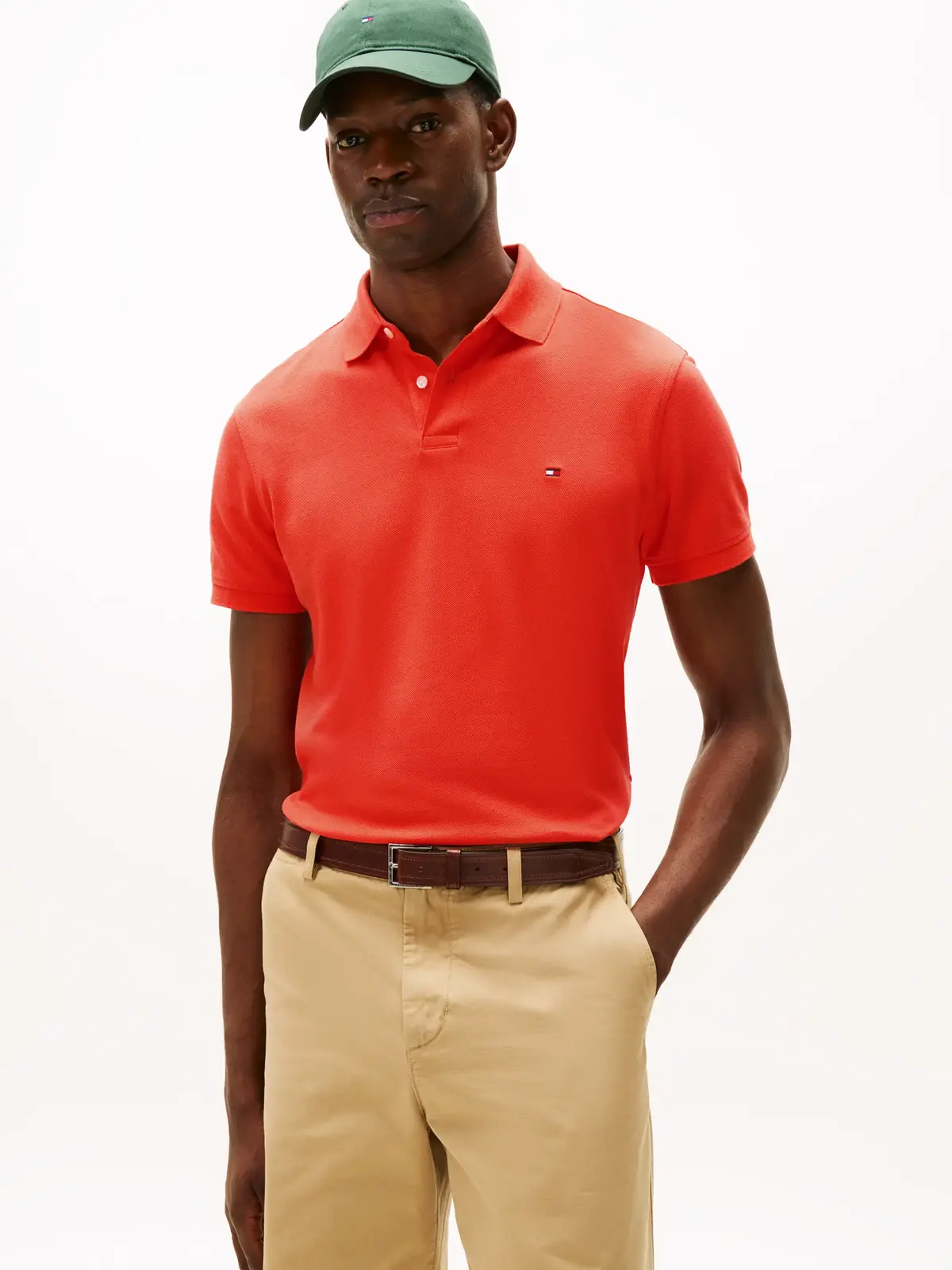 Tommy Hilfiger 1985 REGULAR POLO, SCX Turuncu Erkek T-Shirt & Polo