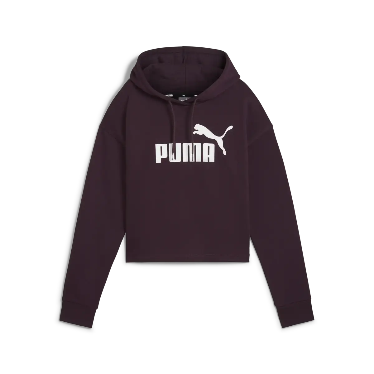 Puma ESS Cropped Logo Hoodie Bordo Kadın Hoodie