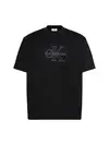 Calvin Klein SS 16S LINEN APPLIQU, UB1 Siyah Erkek T-Shirt