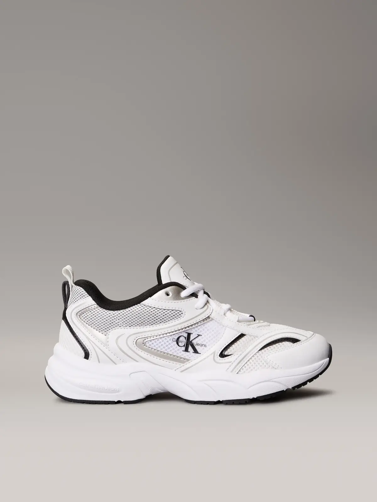 Calvin Klein RETRO TENNIS MESH ML, 01W Beyaz Kadın Spor Ayakkabı & Sneaker