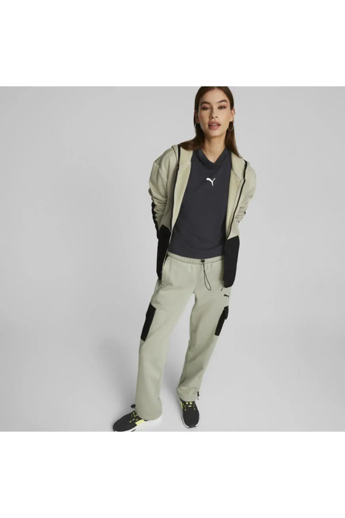 Puma Open Road High Neck Tee Siyah Kadın T-Shirt