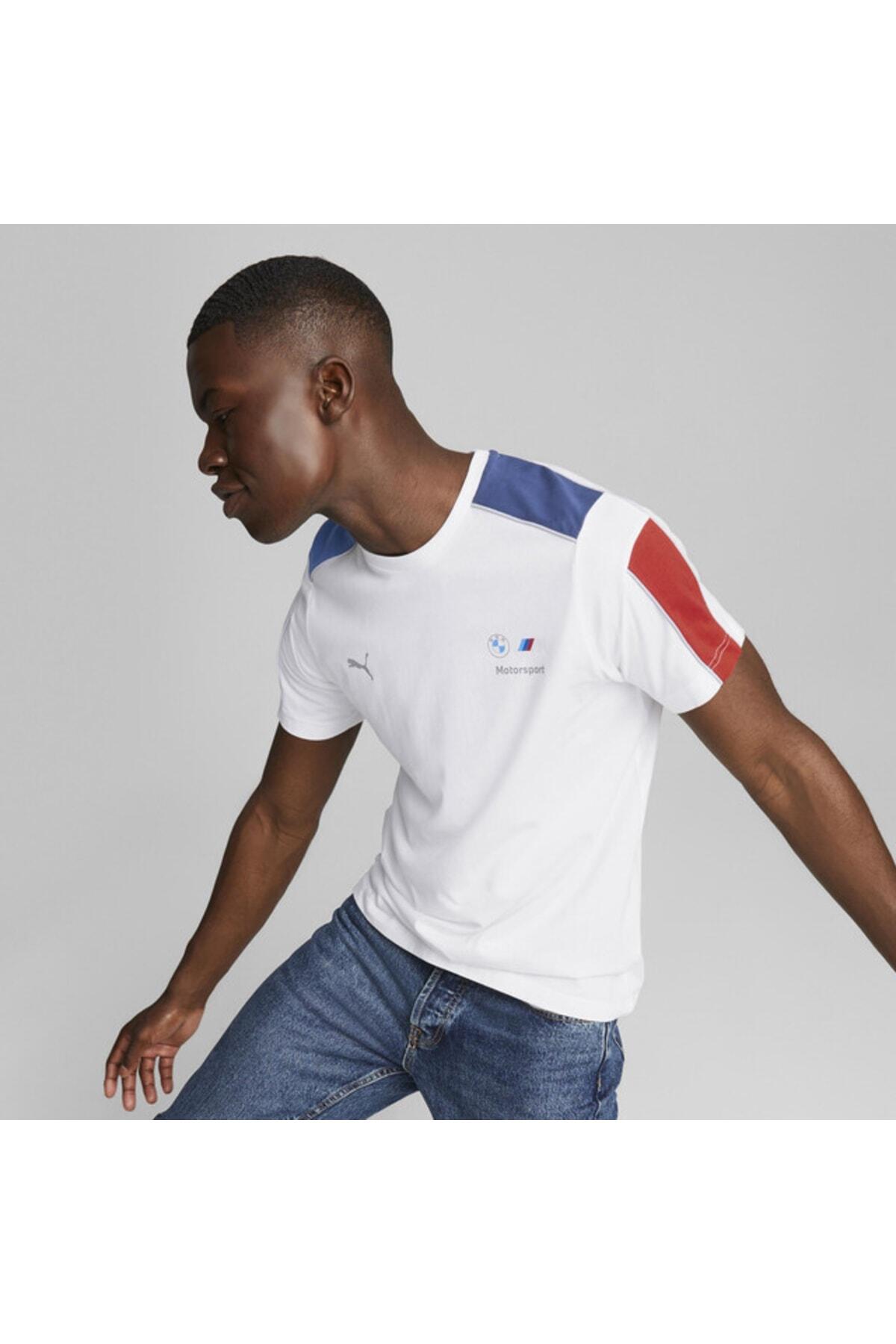 Puma Bmw Mms Mt7 Tee Beyaz Erkek T-Shirt