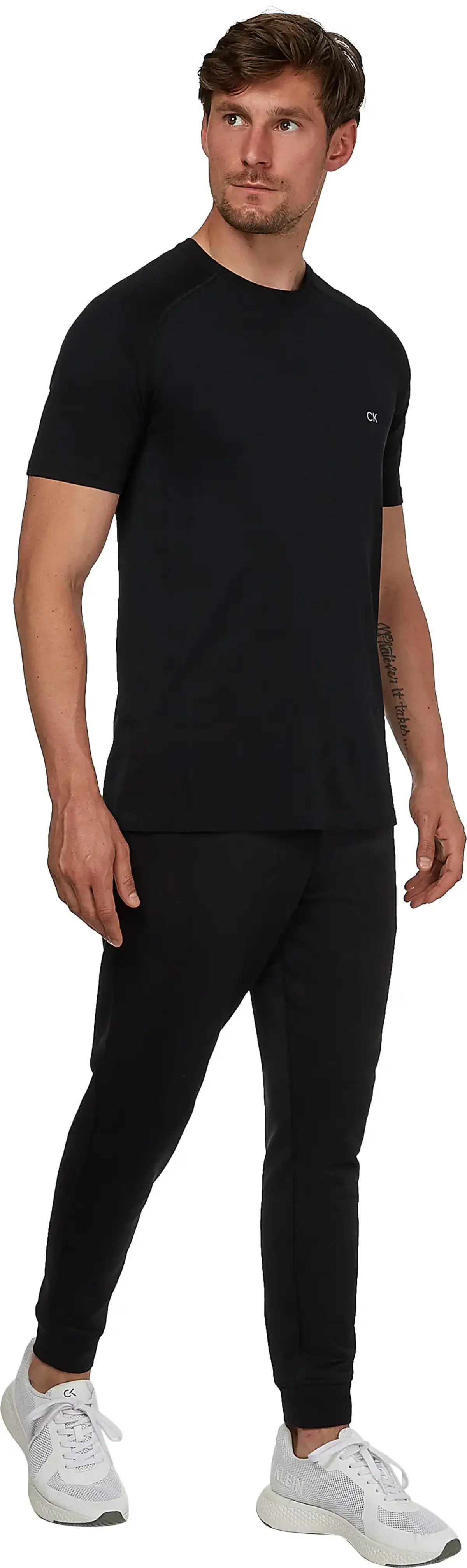 Calvin Klein WO - Seamless S/S T- Erkek Siyah T-Shirt