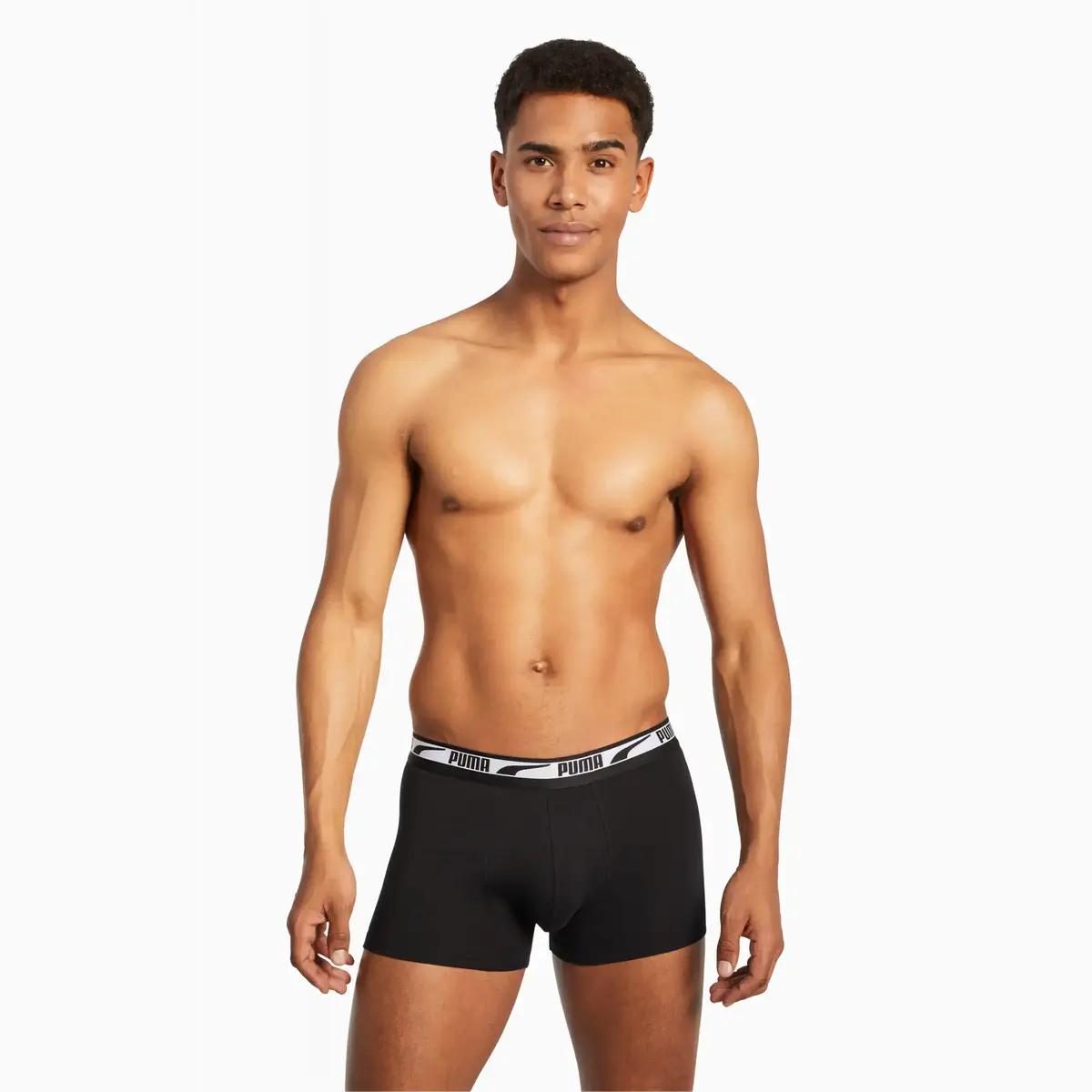 Puma PUMA MEN MULTI LOGO BOXER 2P Siyah Erkek 2'li Boxer