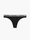 Calvin Klein EO/ Thongs Kadın Siyah Tanga