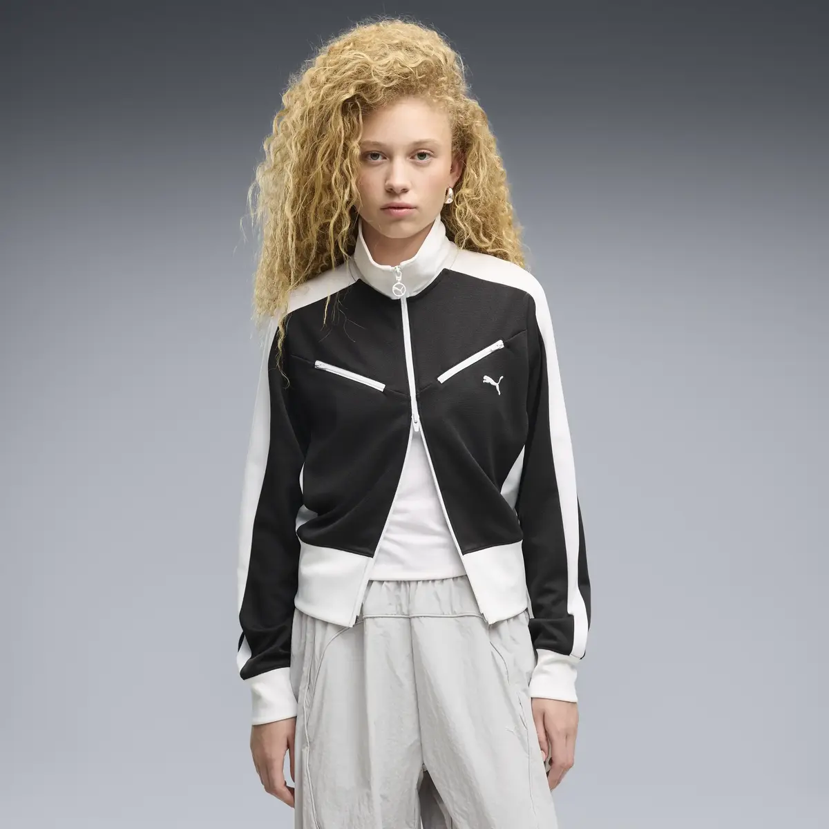 Puma T7 Retro Track Jacket Siyah Kadın Ceket