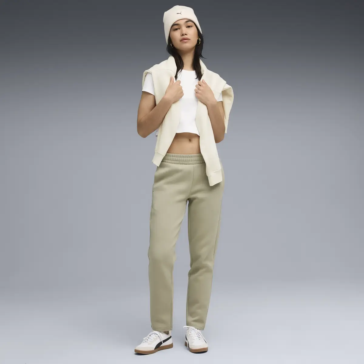 Puma EVOSTRIPE Sweatpants Yeşil Kadın Eşofman Altı